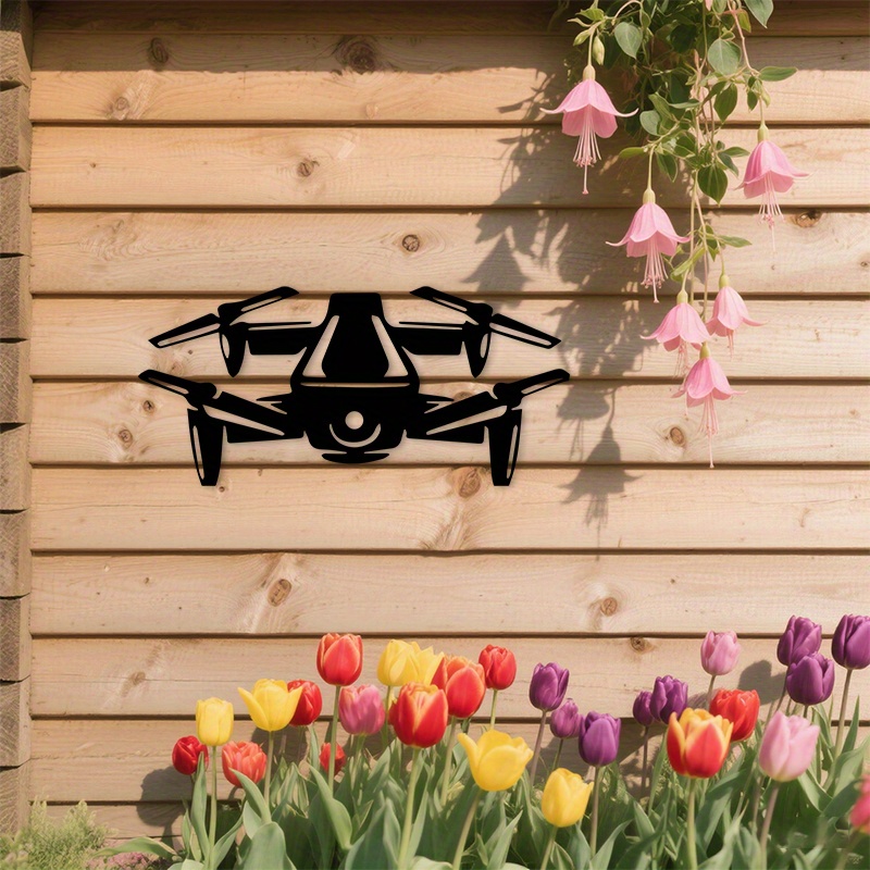 Drone Silhouette Metal Wall Ar – Office Tech Room Bewertung und Preis