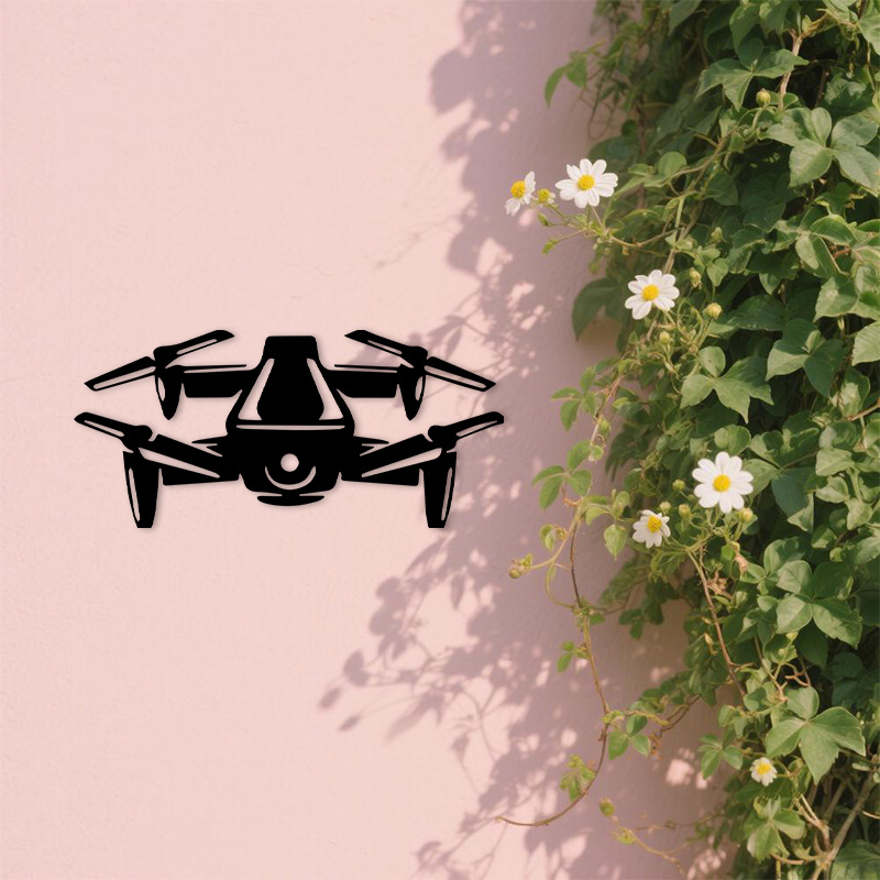 Drone Silhouette Metal Wall Ar – Office Tech Room Bewertung und Preis