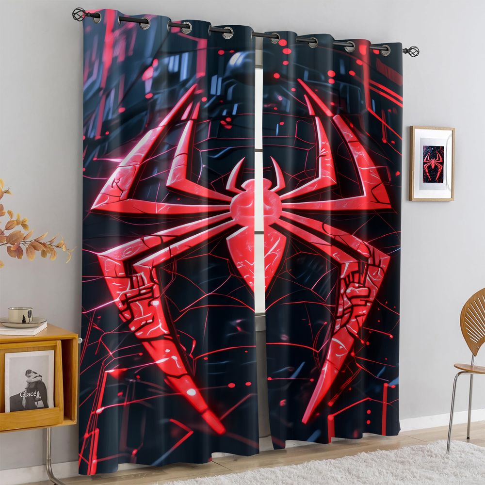 Spider Print Curtains Futurist – Office Tech Room Bewertung und Preis