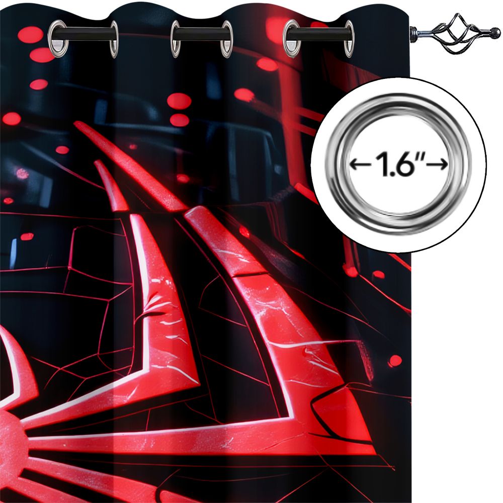 Spider Print Curtains Futurist – Office Tech Room Bewertung und Preis