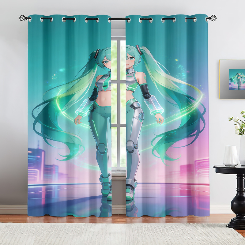 2Pcs Hatsune Miku Futuristic T – Office Tech Room Bewertung und Preis