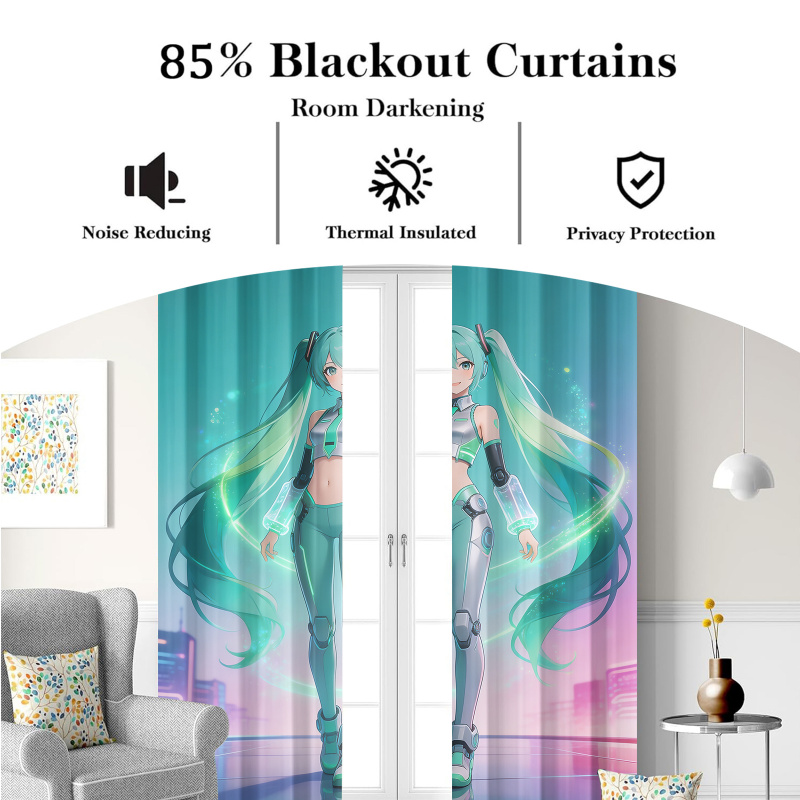 2Pcs Hatsune Miku Futuristic T – Office Tech Room Bewertung und Preis
