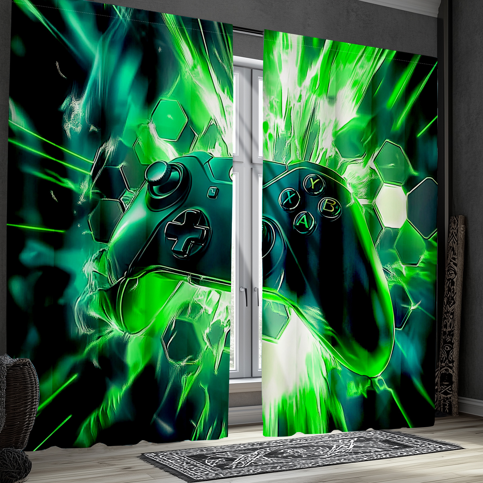 Gaming Controller Curtains Gre – Office Tech Room Bewertung und Preis