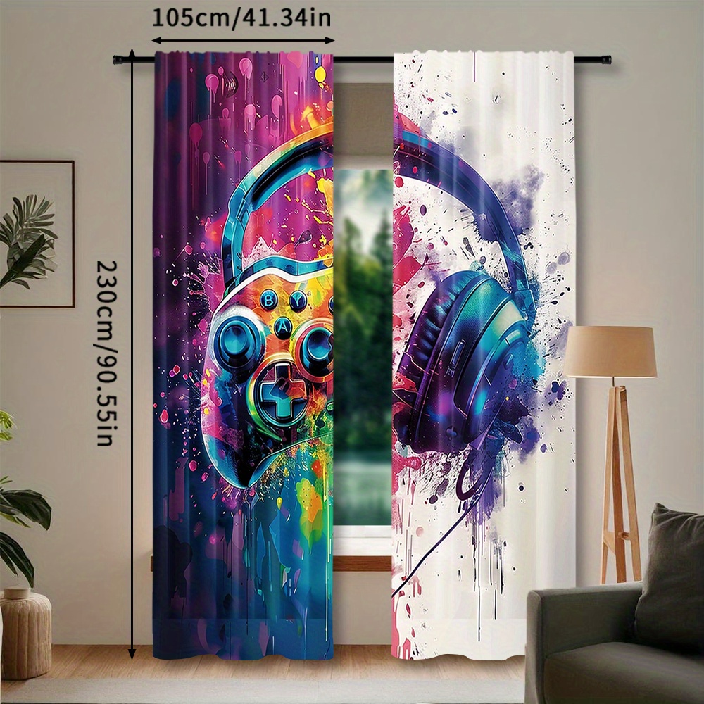 Gaming Controller Curtains Hea – Office Tech Room Bewertung und Preis