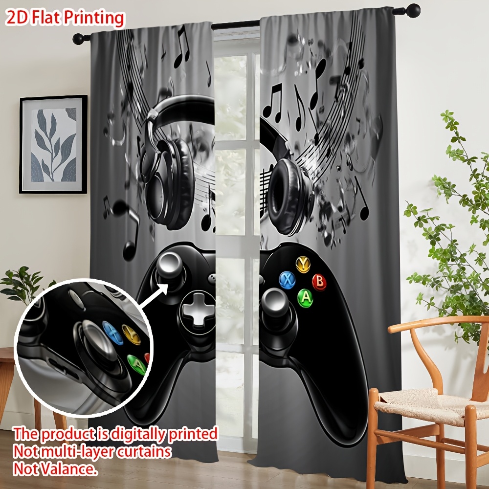 2pcs Game Controller Curtains  – Office Tech Room Bewertung und Preis