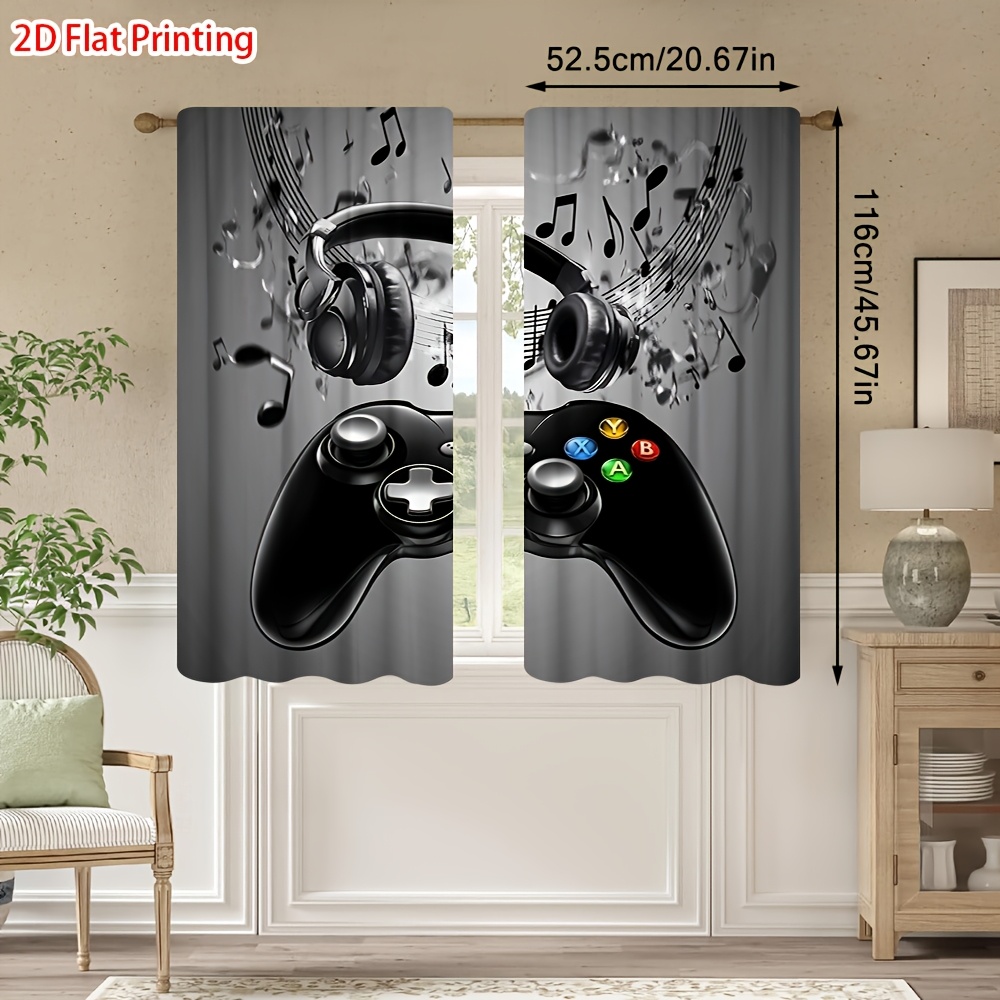 2pcs Game Controller Curtains  – Office Tech Room Bewertung und Preis